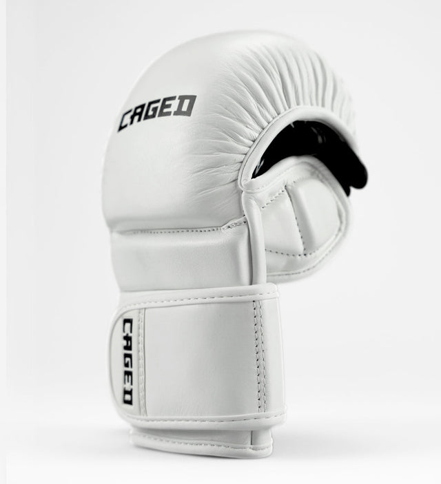 Caged MMA Handschuhe 'X Series' Sparring - Weiss/Schwarz