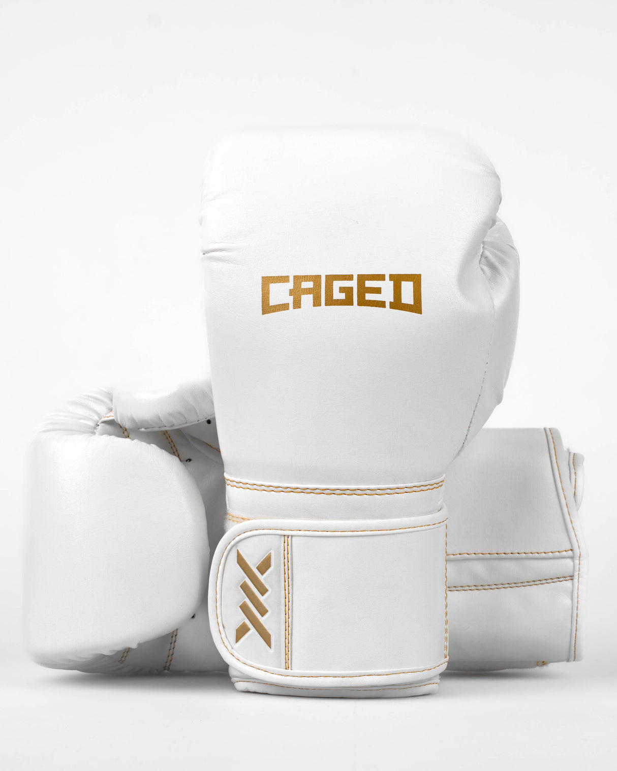 Caged Boxhandschuhe Core - Weiss/Gold