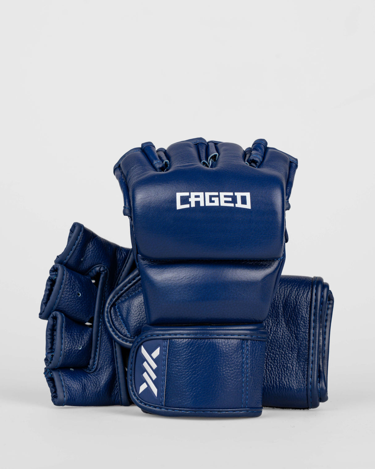 Caged MMA Handschuhe 'X' Series - Marineblau/Weiss