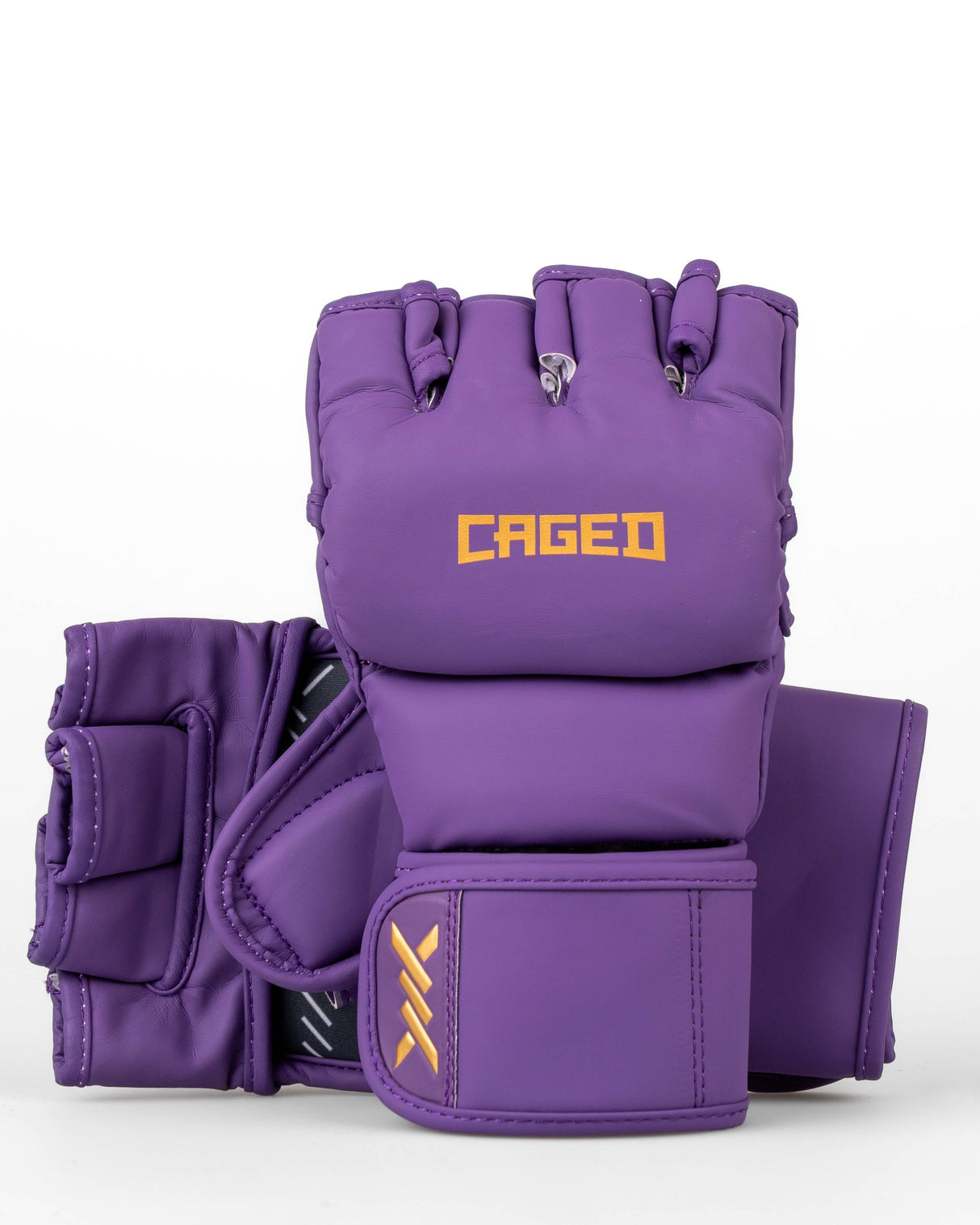 Caged MMA-Handschuhe Shadow - Lila/Gold