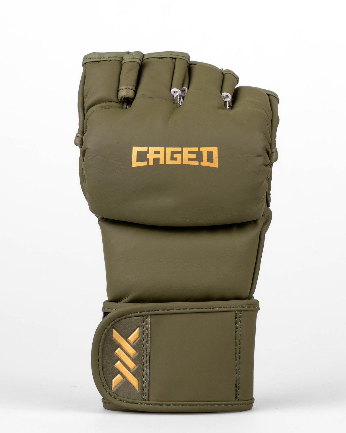 Caged MMA-Handschuhe Shadow - Khakigrün/Gold