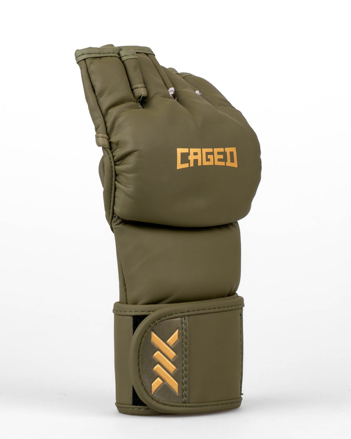 Caged MMA-Handschuhe Shadow - Khakigrün/Gold