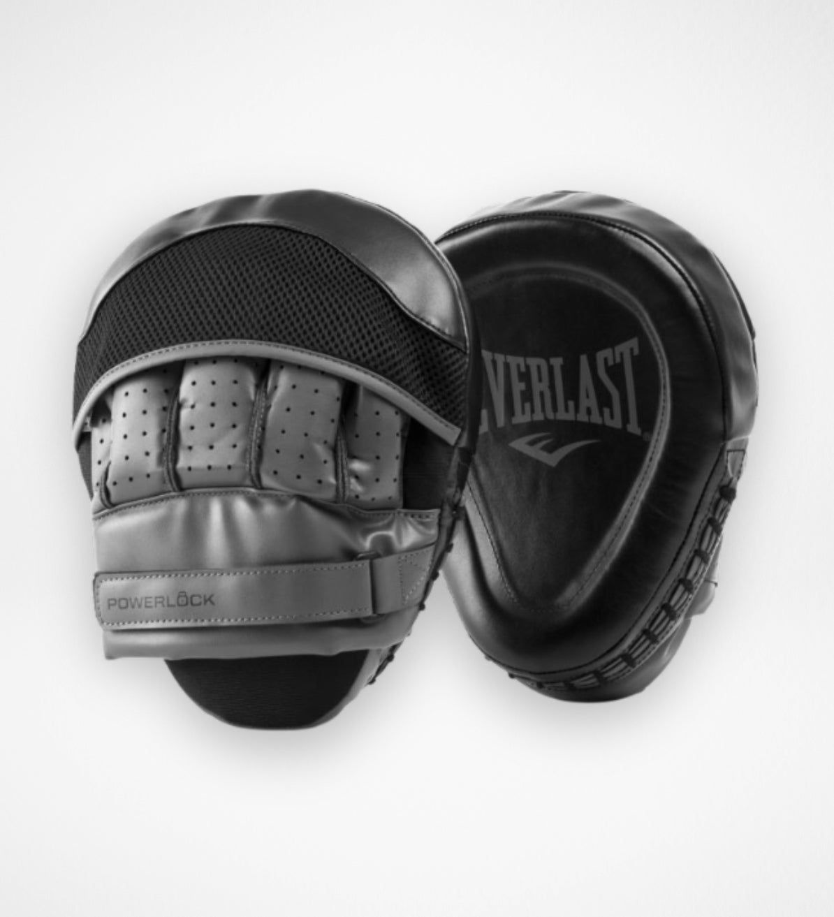 Everlast Boxpratzen Powerlock R - Schwarz/Grau