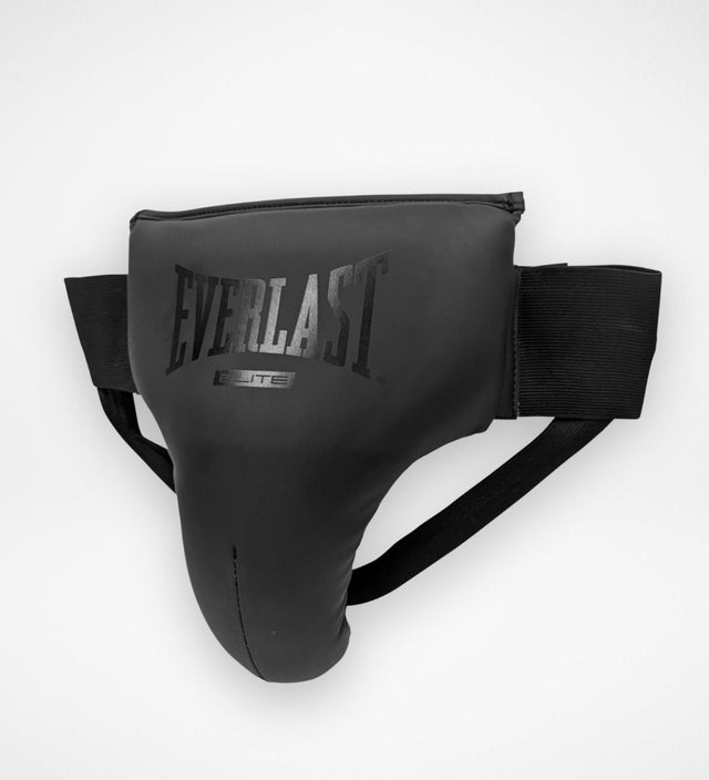 Everlast Tiefschutz Boxen Elite – Schwarz/Schwarz