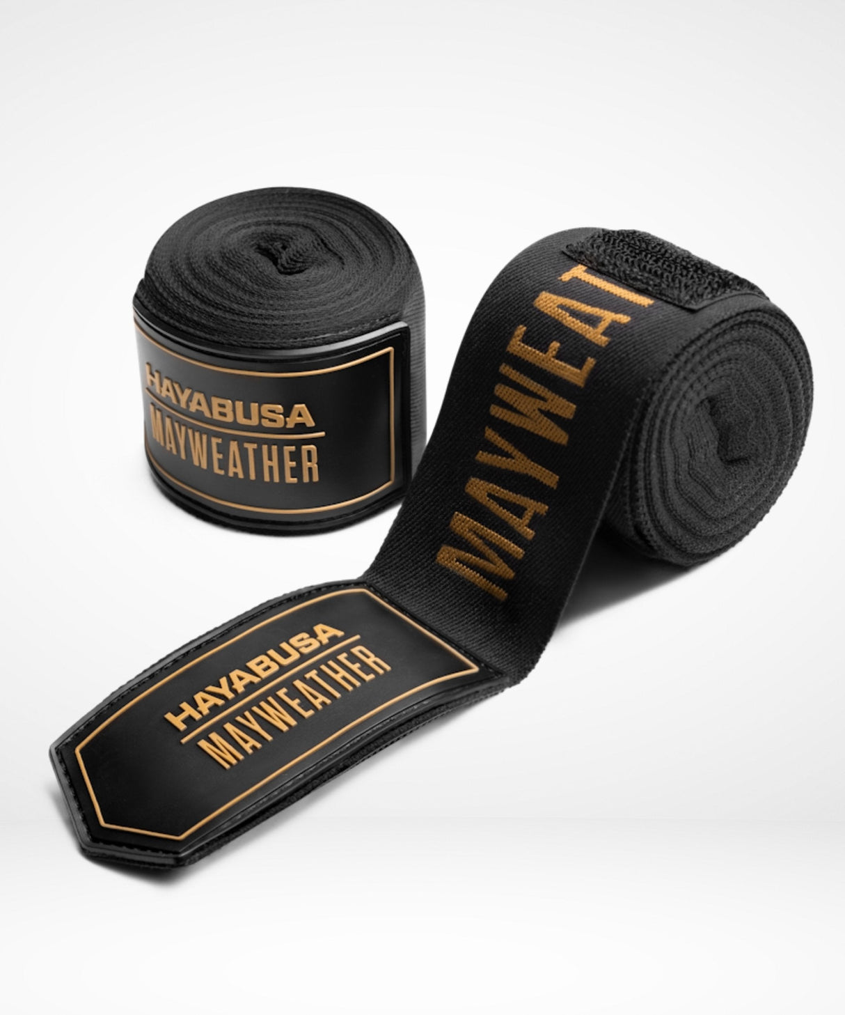 Hayabusa x Mayweather Boxbandagen Deluxe - Schwarz/Gold