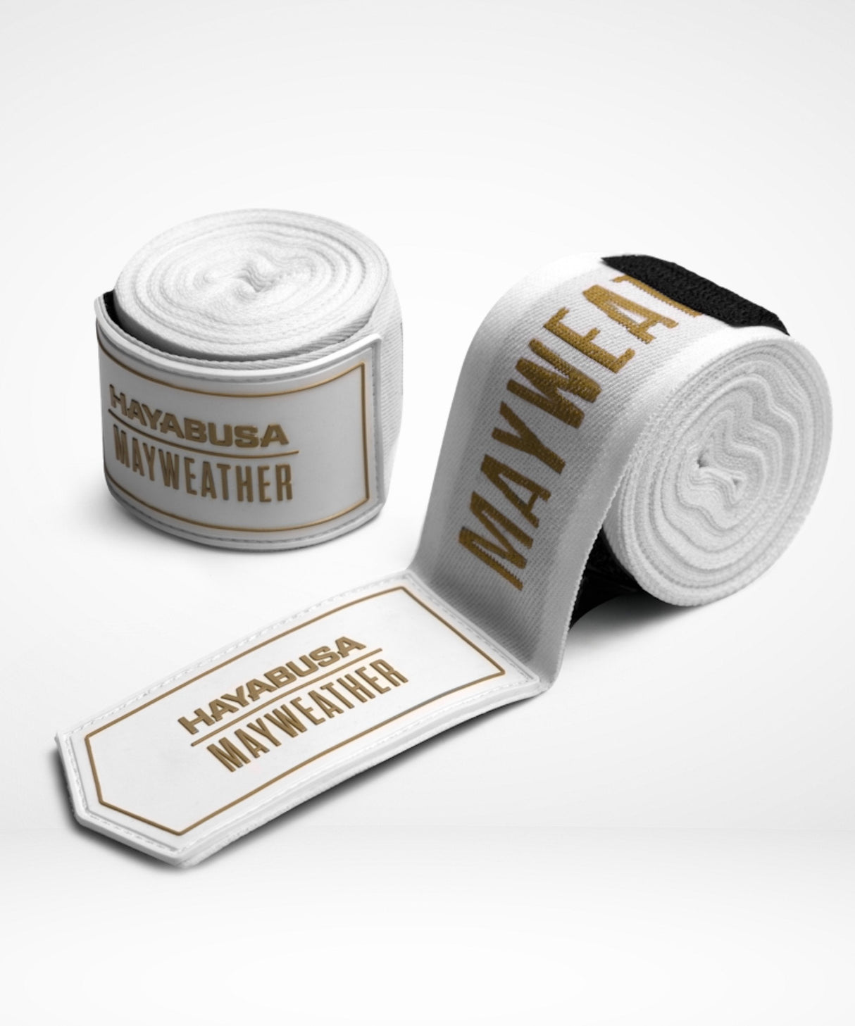 Hayabusa x Mayweather Boxbandagen Deluxe - Weiss/Gold