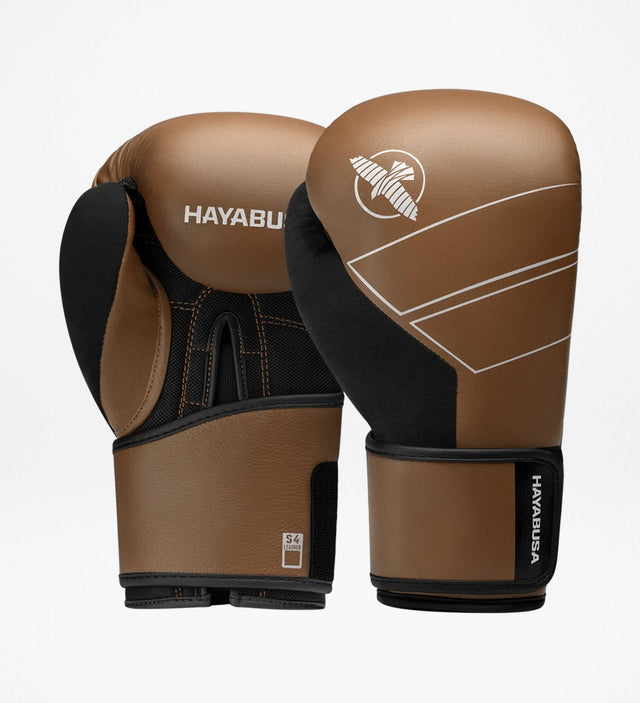 Hayabusa Boxhandschuhe S4 Leder – Goldbraun