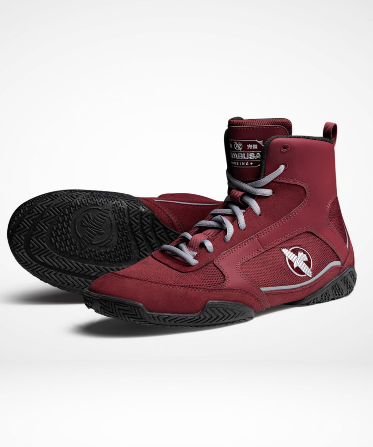 Hayabusa Boxschuhe Pro - Bordeauxrot/Grau