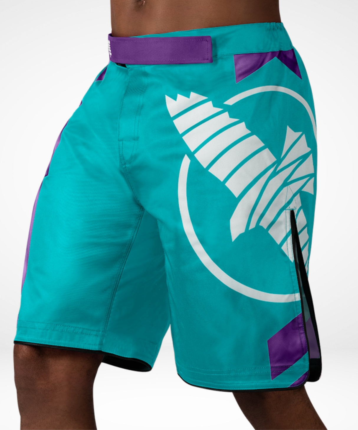 Hayabusa MMA-Shorts Icon Lang - Meergrün