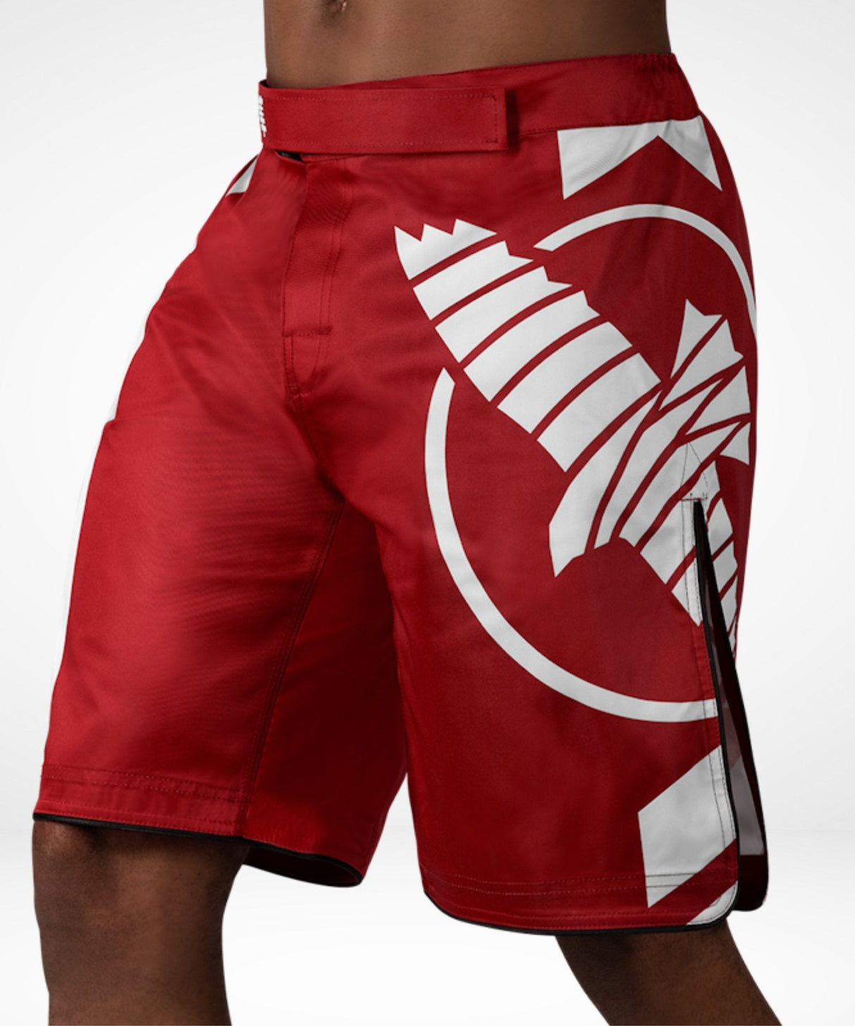 Hayabusa MMA Shorts Icon Lang - Rood/Wit