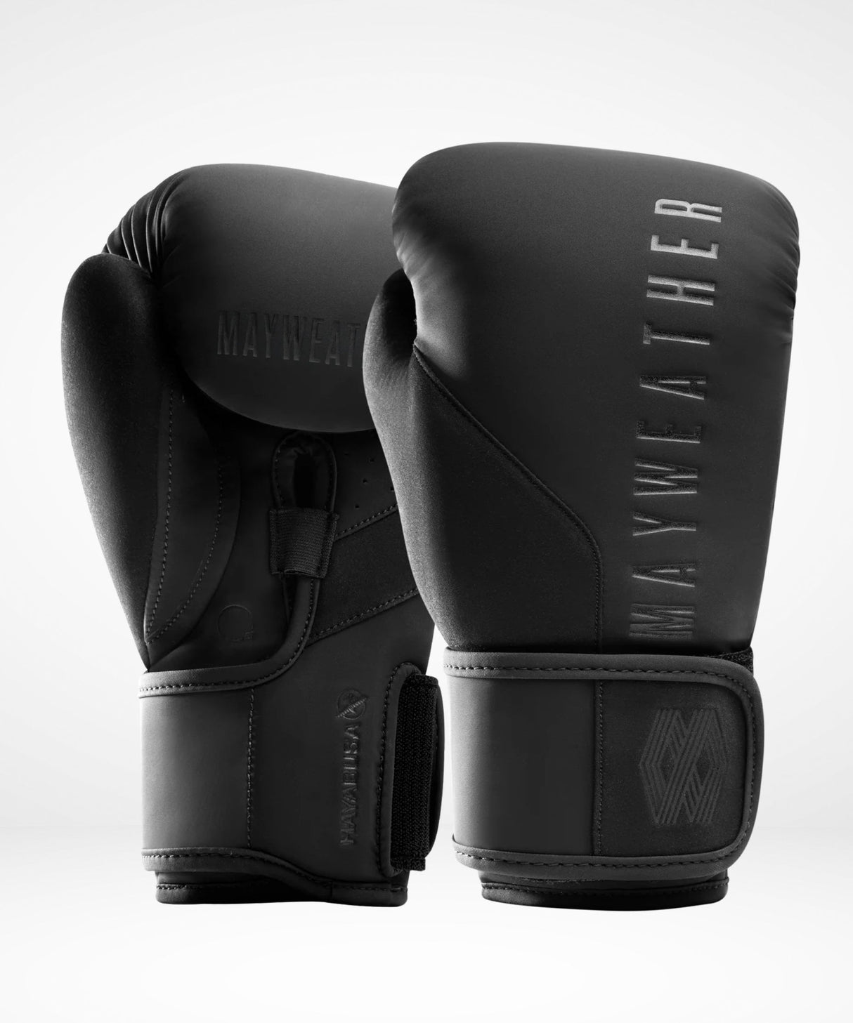Hayabusa x Mayweather Boxhandschuhe Champ - Schwarz/Schwarz