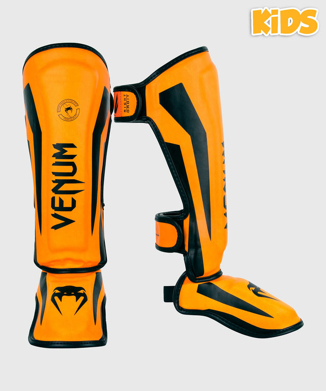 Venum Schienbeinschoner Elite Kinder – Neonorange