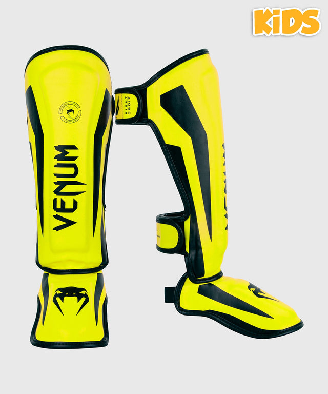 Venum Schienbeinschoner Elite Kinder – Neon Gelb