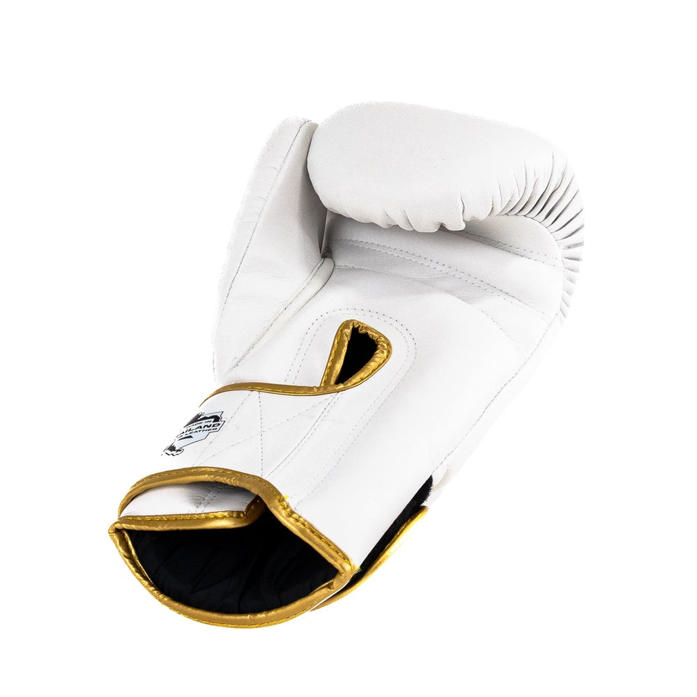 King Pro Boxing Boxhandschuhe BGK – Weiss/Gold