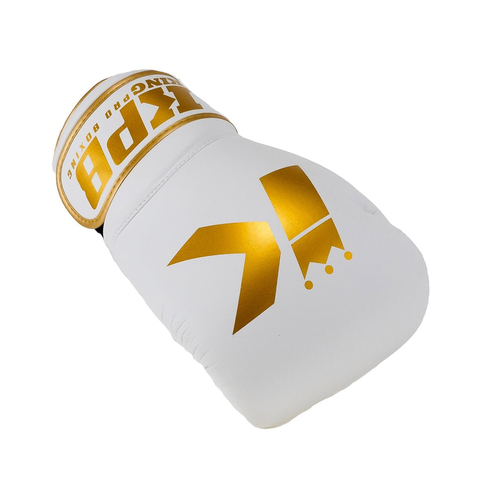 King Pro Boxing Boxhandschuhe BGK – Weiss/Gold