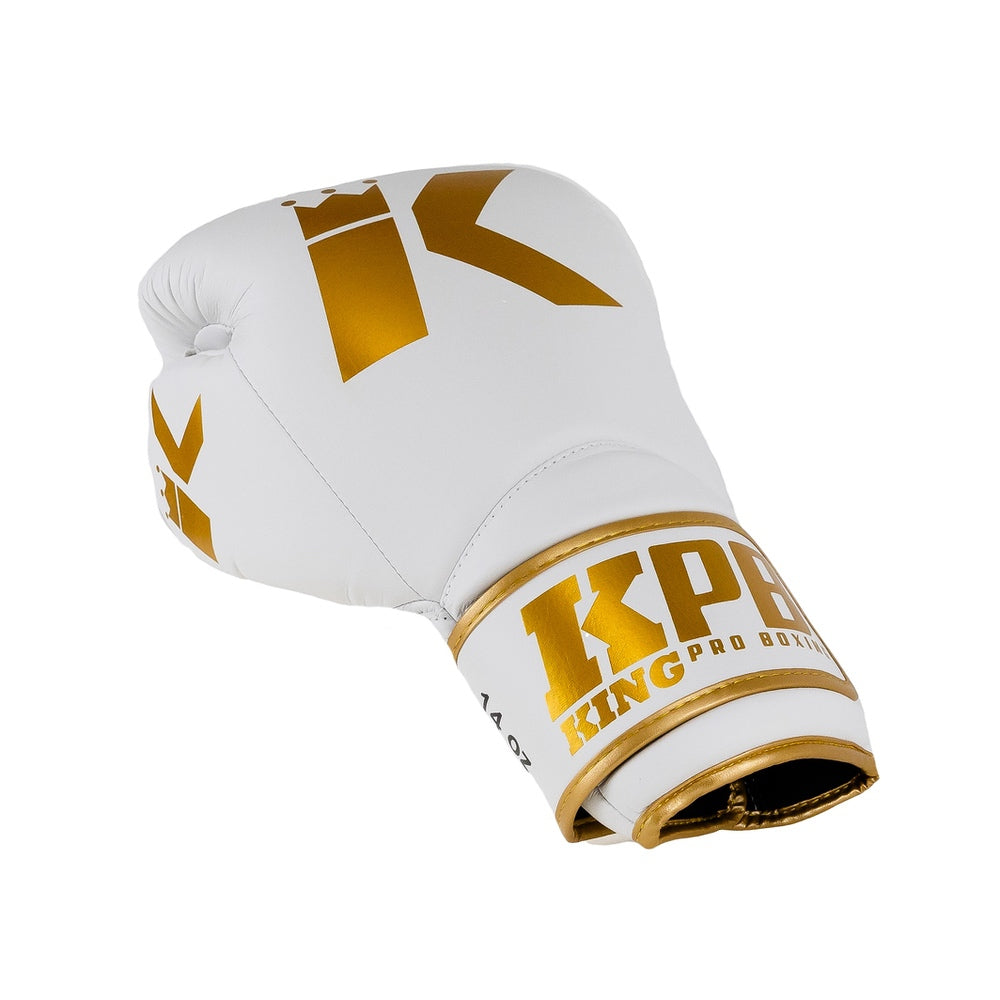 King Pro Boxing Boxhandschuhe BGK – Weiss/Gold