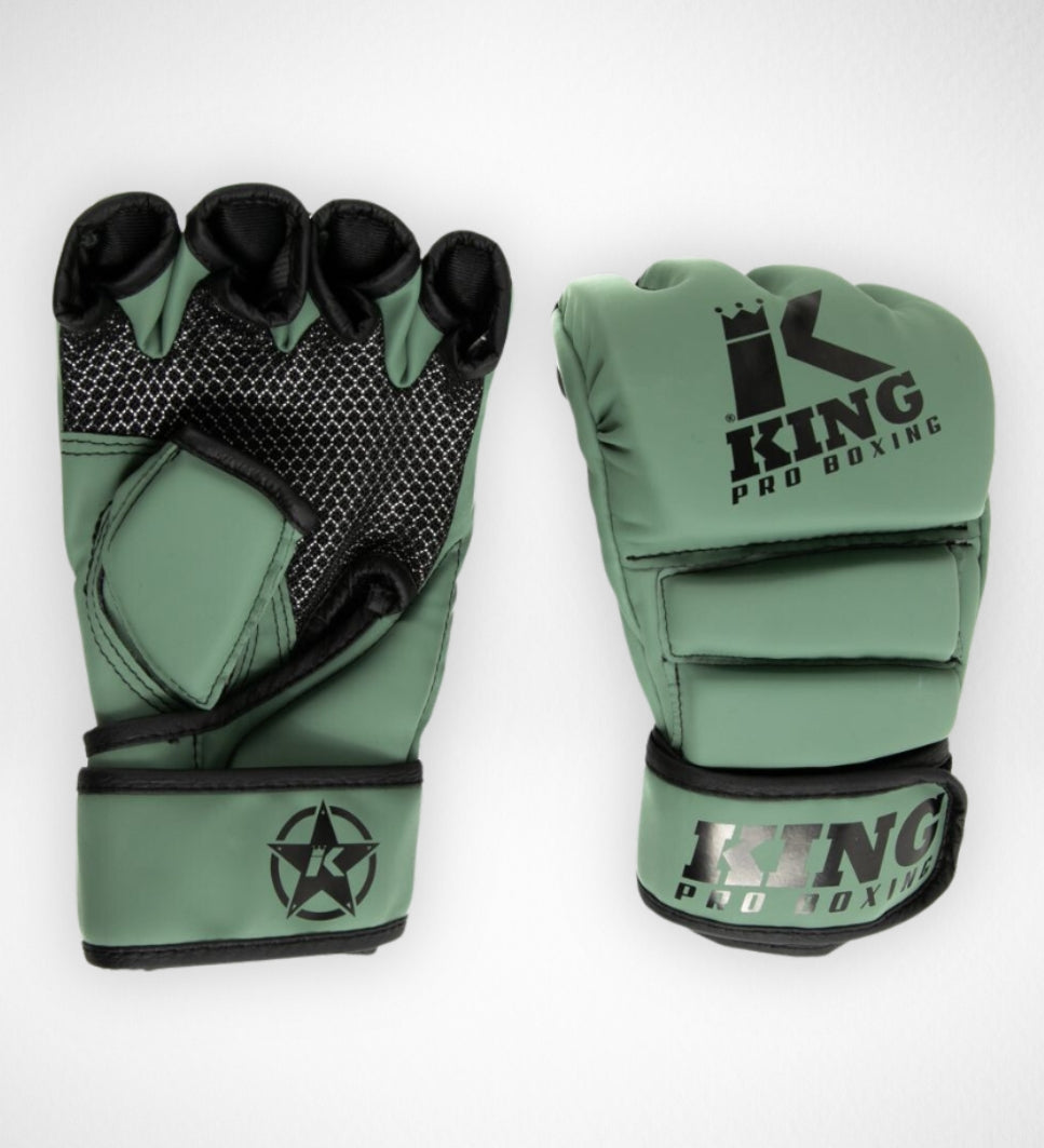 King Pro Boxing MMA Handschuhe Revo - Khaki Grün