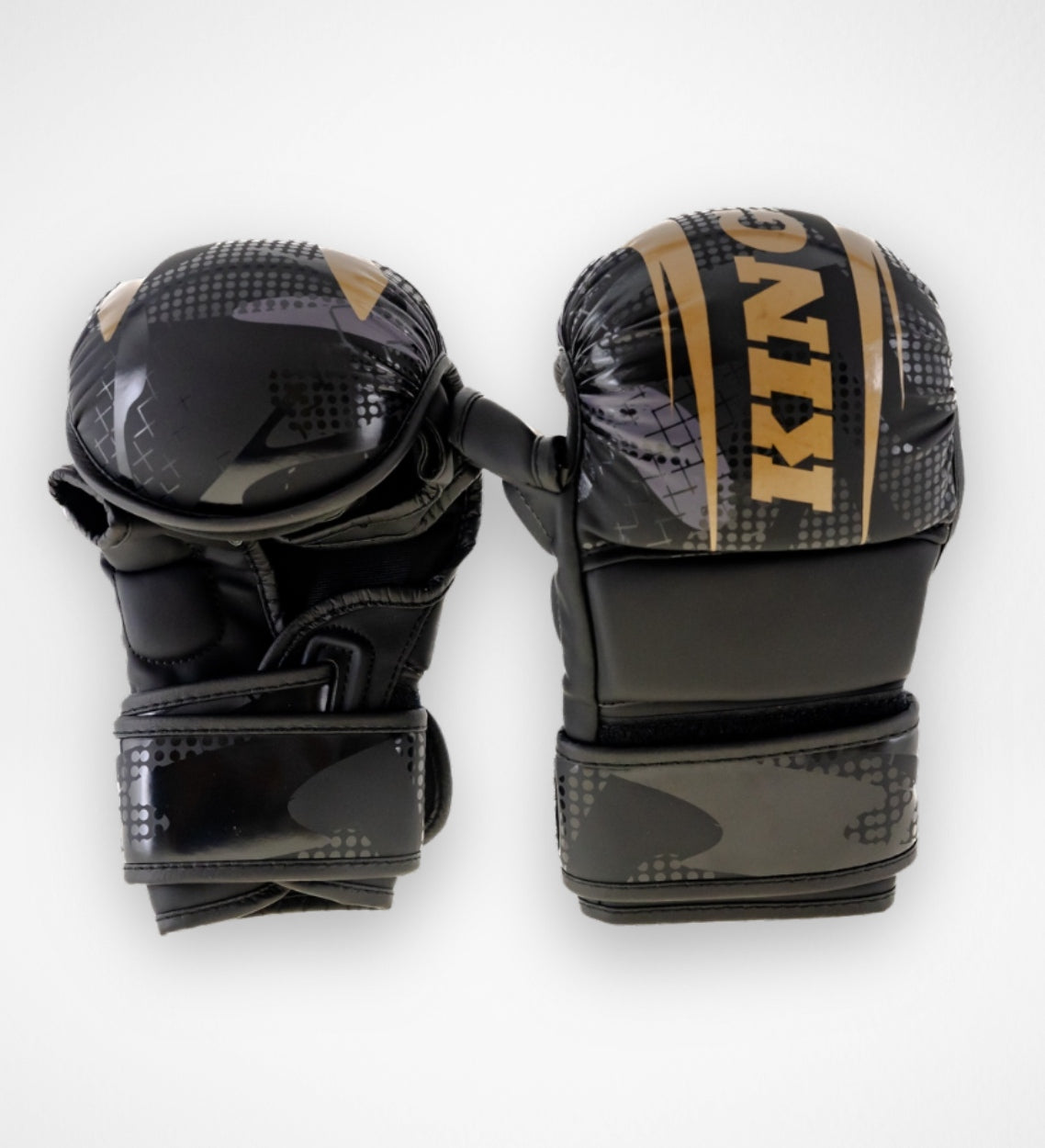 King Pro Boxing MMA-Sparringshandschuhe Sparring Shogun – Schwarz/Gold