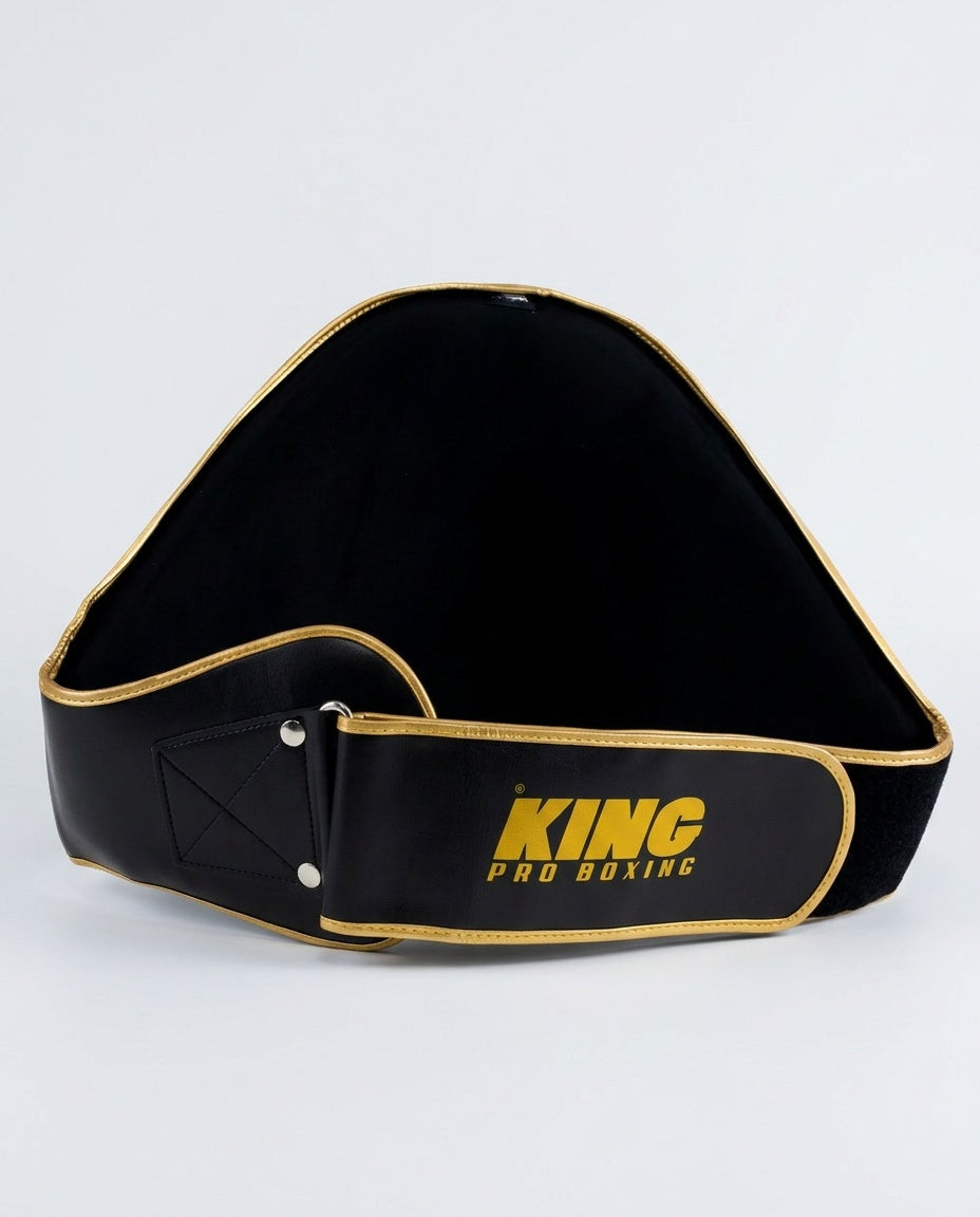 King Pro Boxing Bauchschutz – Schwarz/Gold