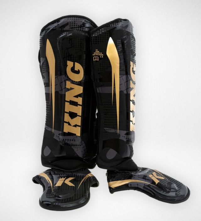 King Pro Boxing Schienbeinschoner Shogun - Schwarz/Gold