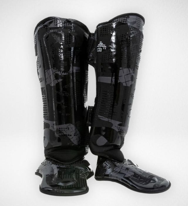 King Pro Boxing Schienbeinschoner Shogun - Schwarz/Schwarz