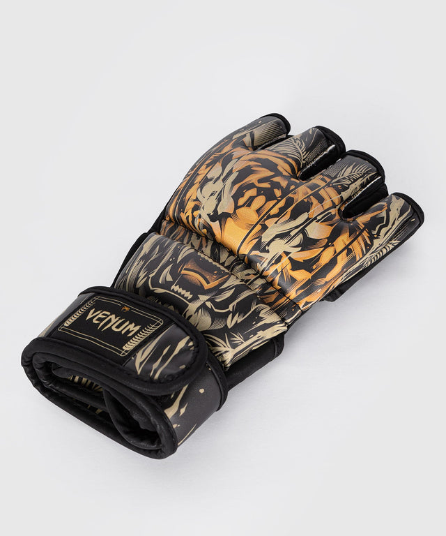 Venum MMA Handschuhe Tiger - Schwarz/Orange