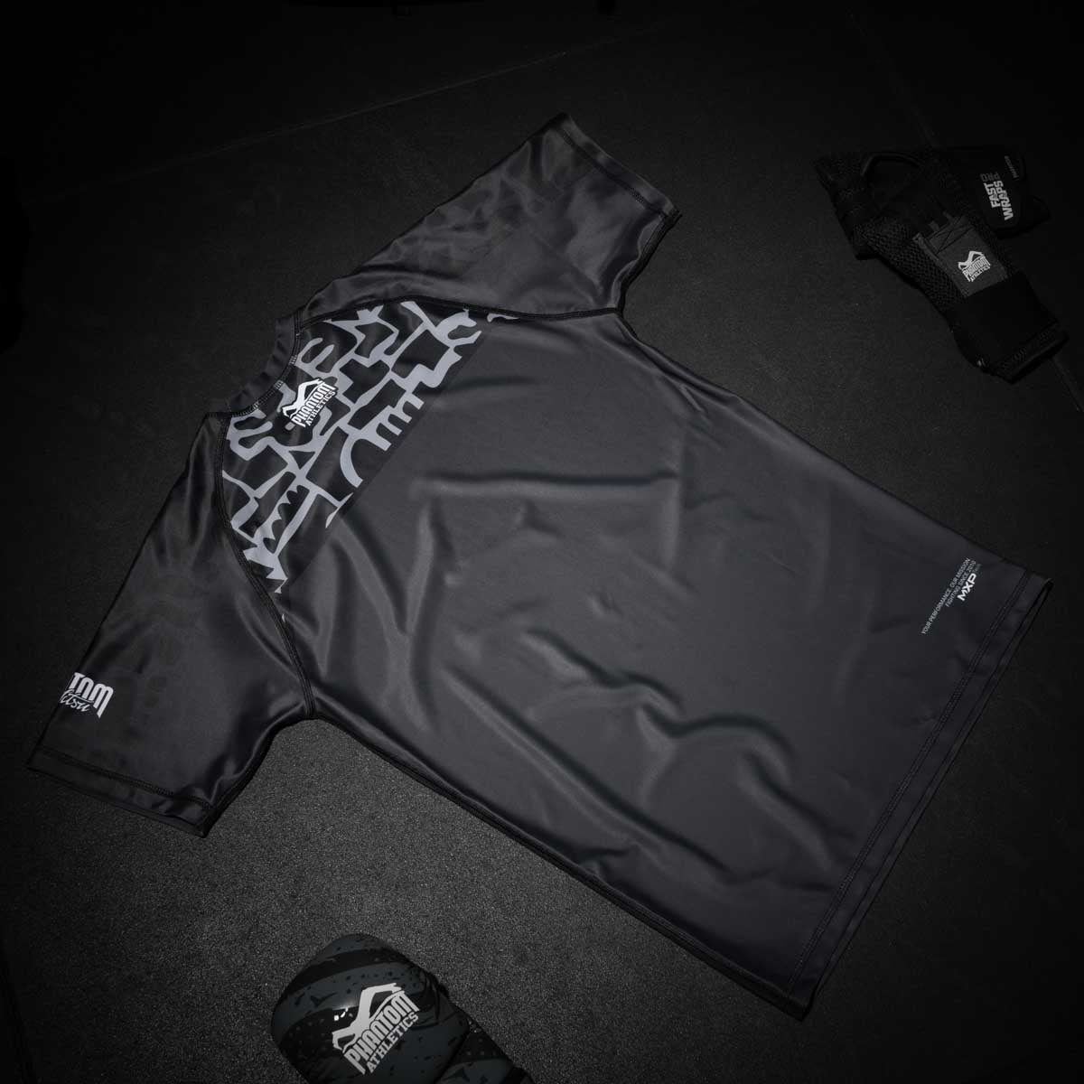 Phantom Athletics Rashguard Groundgame - Schwarz/Grau
