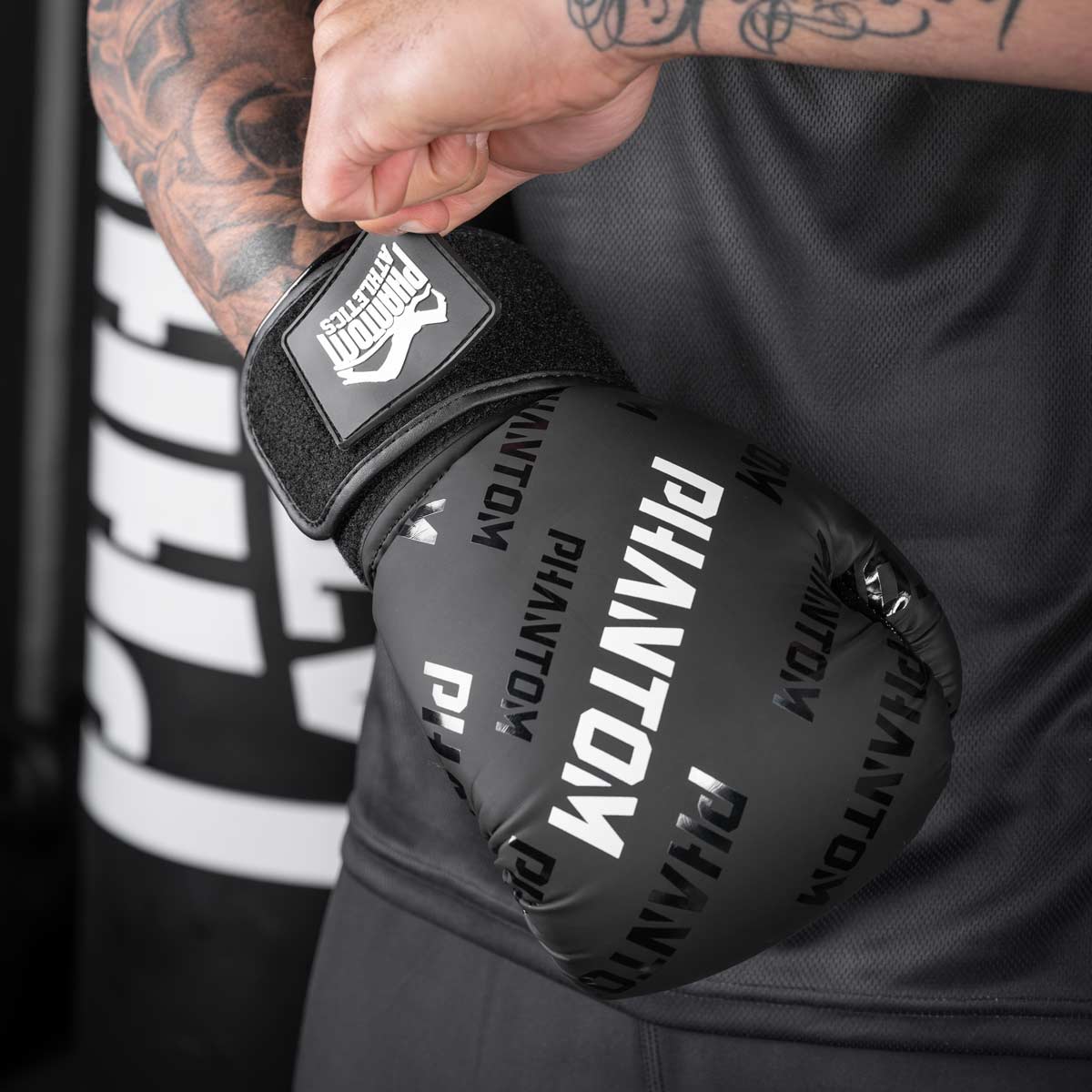 Phantom Athletics Boxhandschuhe Velcro - Schwarz/Weiß