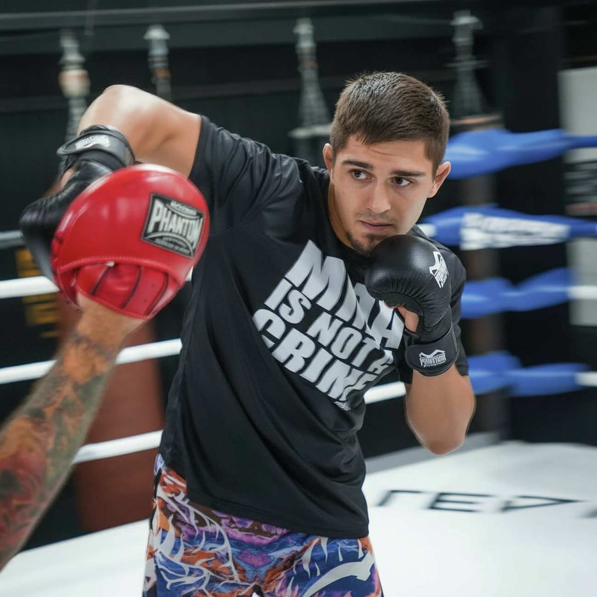 Phantom Athletics T-Shirt EVO MMA Is Not A Crime - Schwarz