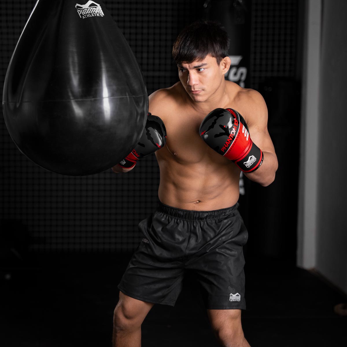 Phantom Athletics Boxhandschuhe Raider - Rot/Schwarz
