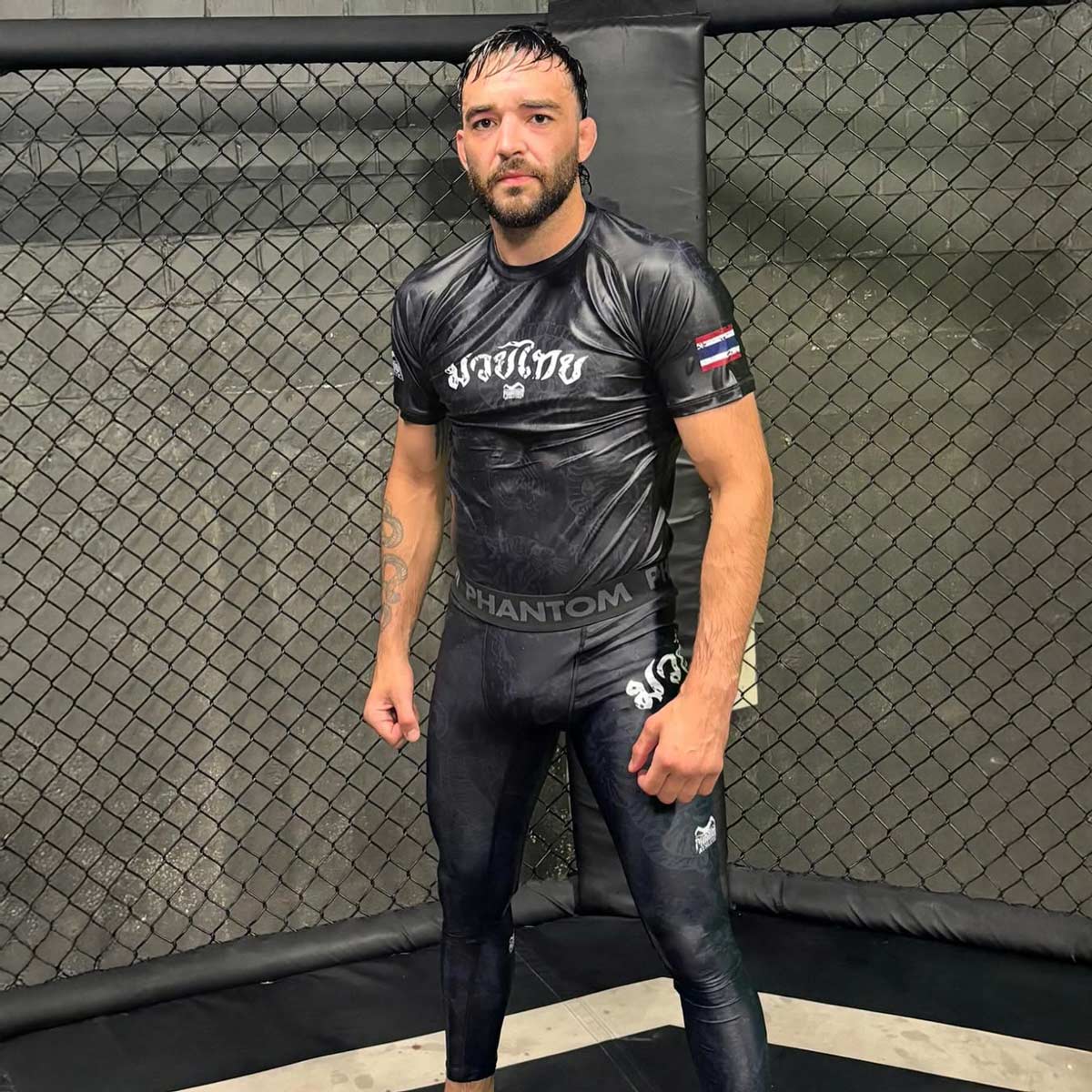 Phantom Athletics Kompressionsshorts Muay Thai - Schwarz/Grau