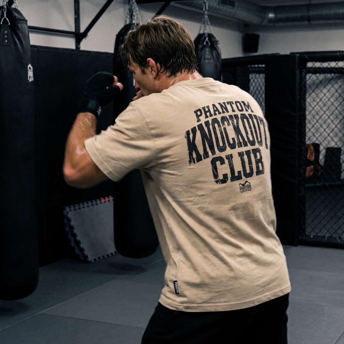 Phantom Athletics T-Shirt Knockout Club Oversize Heavy - Sand