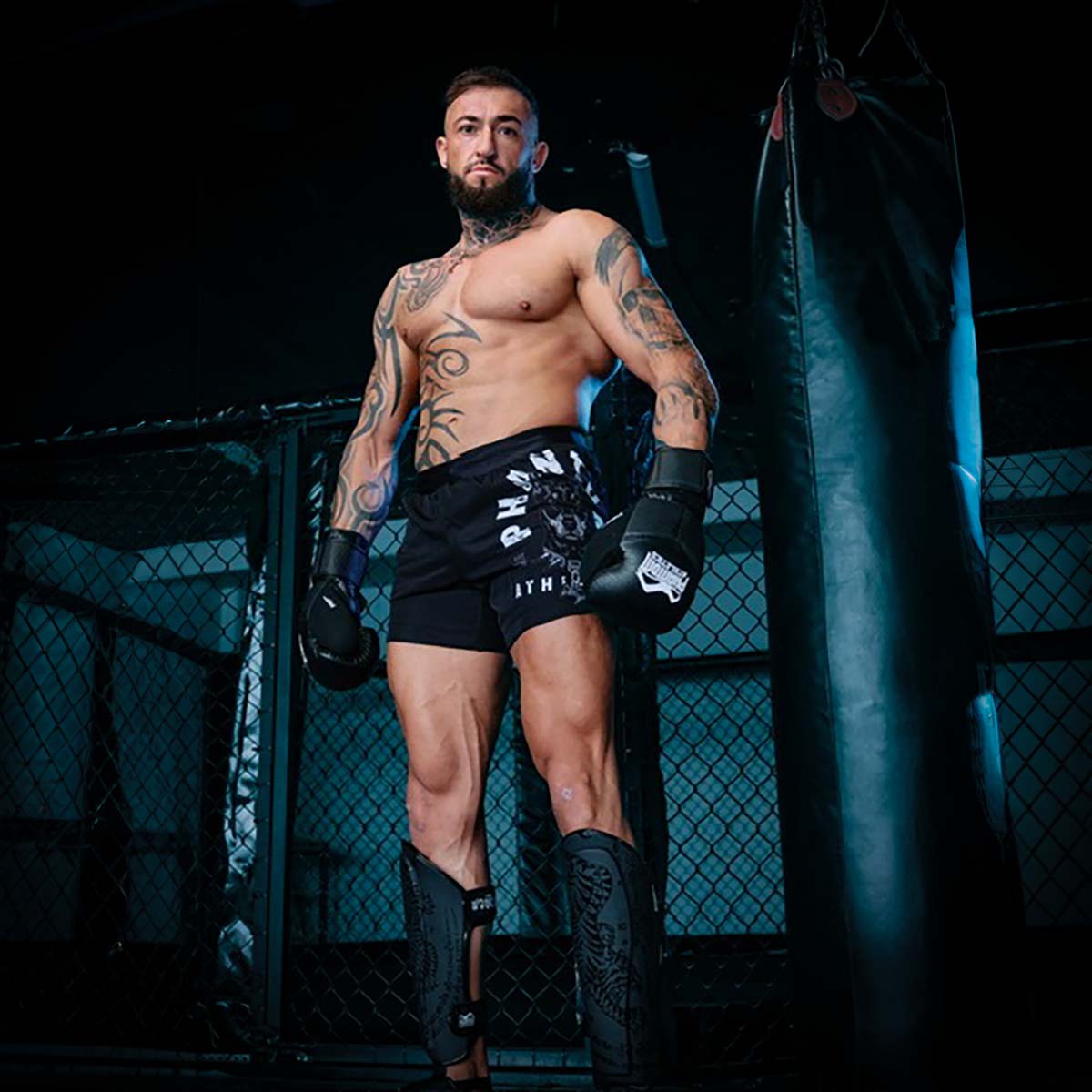 Phantom Athletics MMA Shorts Fusion Dobermann - Schwarz