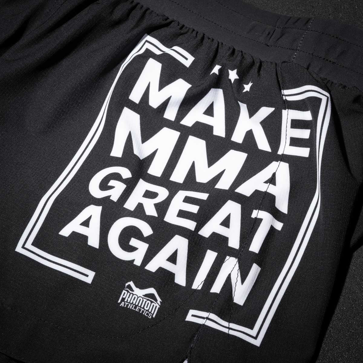 Phantom Athletics MMA Shorts Fusion-R Make MMA Great Again - Schwarz