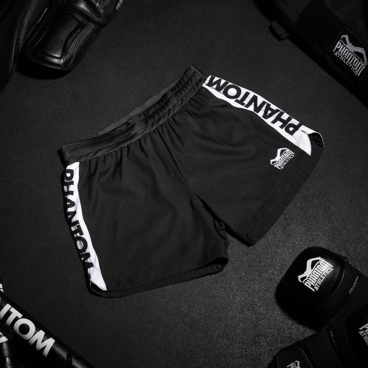 Phantom Athletics MMA Shorts Fusion Apex Kinder - Schwarz