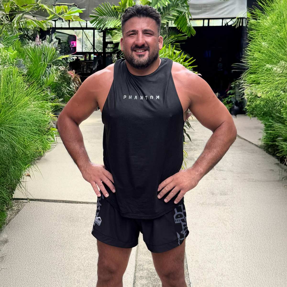 Phantom Athletics MMA Shorts Fusion-R Groundgame - Schwarz/Grau