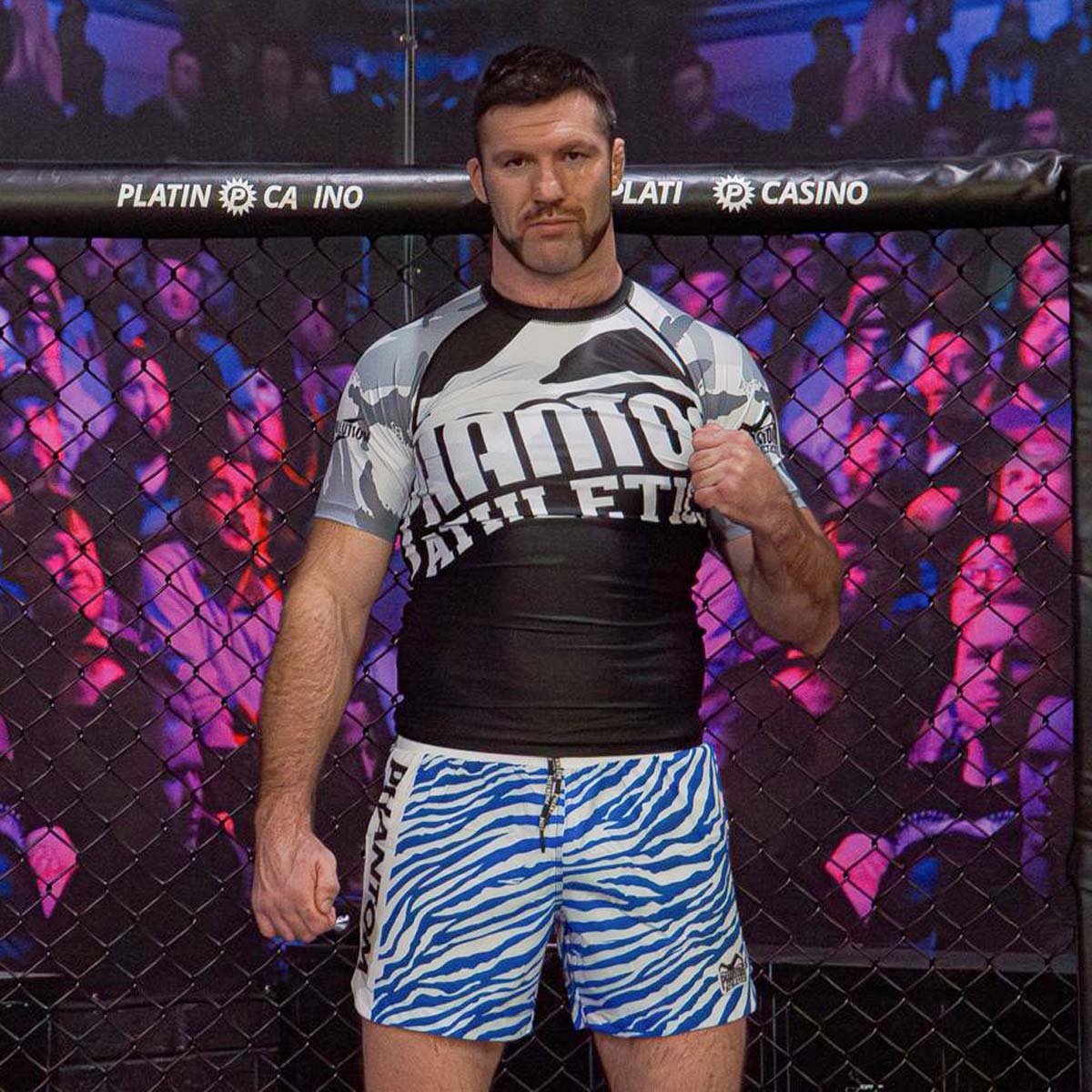 Phantom Athletics MMA Shorts Fusion - Weiß/Blau