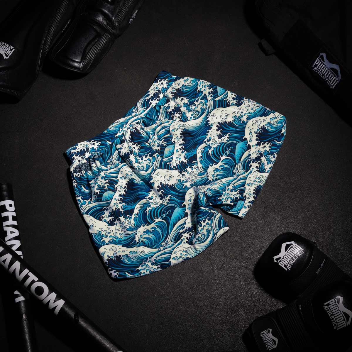 Phantom Athletics MMA Shorts Fusion Tsunami - Blau