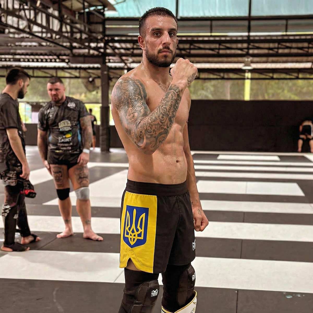 Phantom Athletics MMA Shorts Fusion-R Team Ukraine - Blau/Gelb