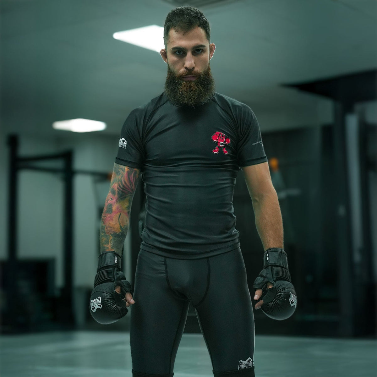 Phantom Athletics Rashguard EVO Punchy - Schwarz