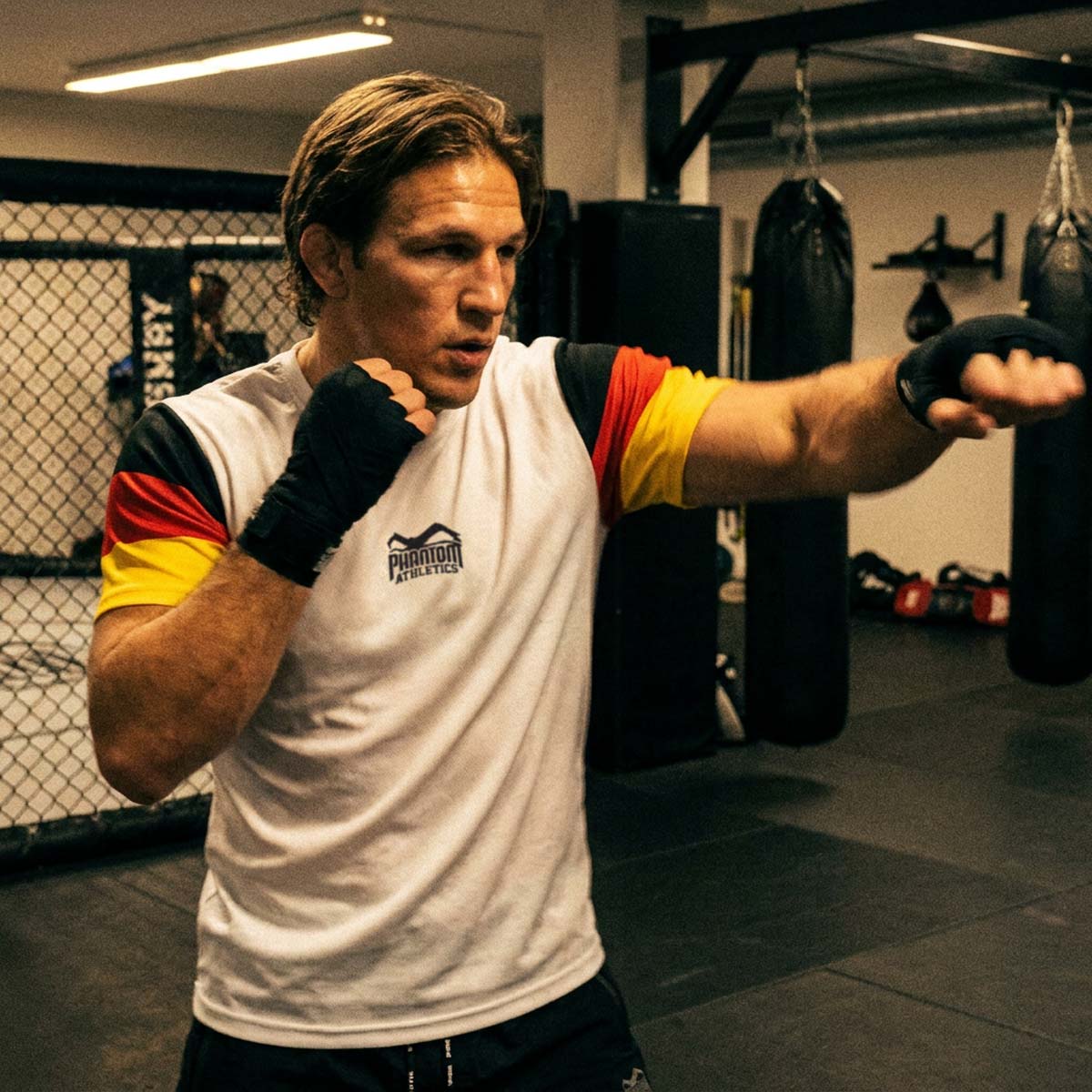 Phantom Athletics T-Shirt EVO+ Team Germany - Weiß/Schwarz/Rot/Gold