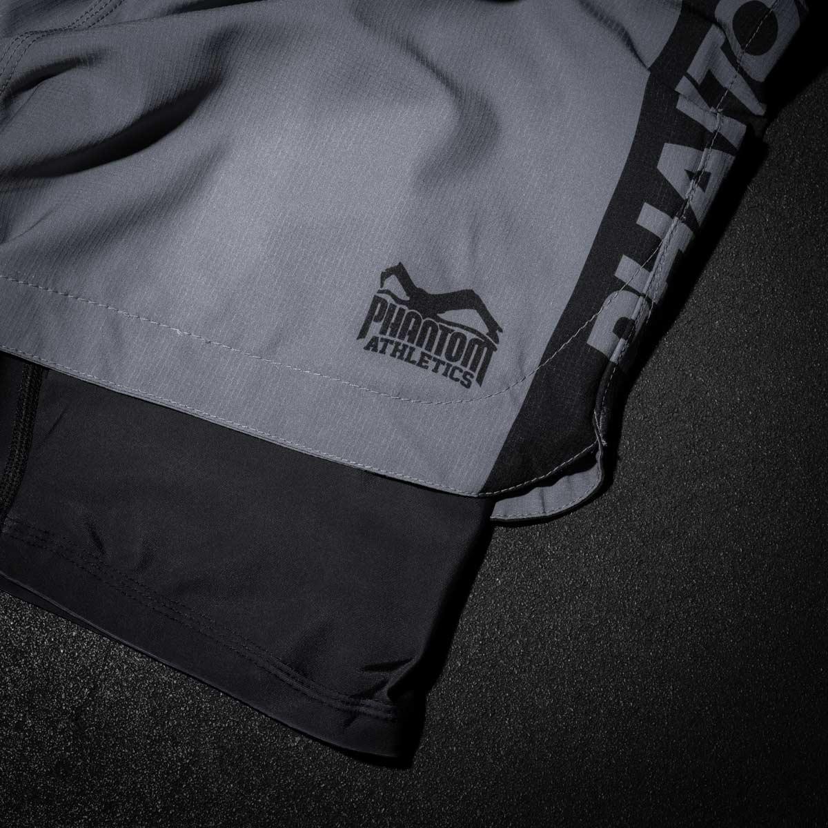 Phantom Athletics Kompressionsshorts Fusion 2in1 Apex - Grau