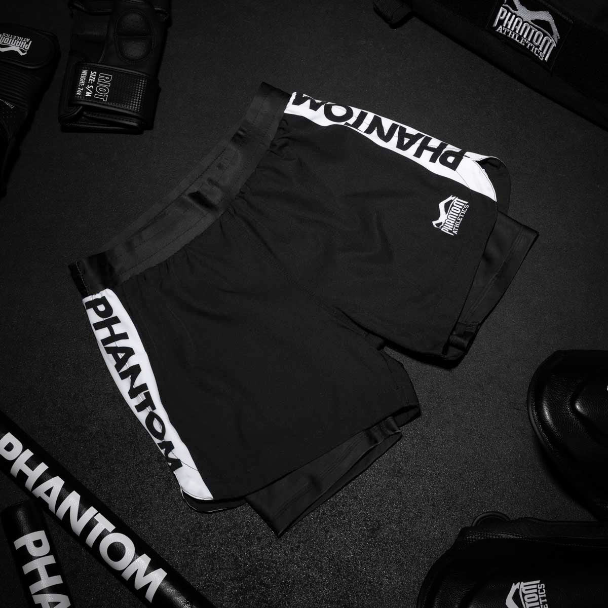 Phantom Athletics Kompressionsshorts Fusion 2in1 Apex - Schwarz