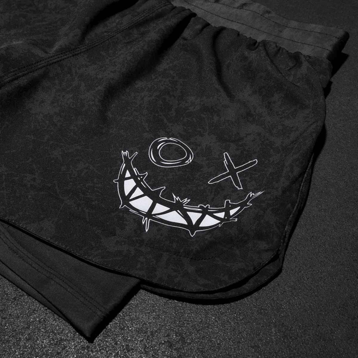 Phantom Athletics MMA Shorts Fusion 2in1 - Schwarz