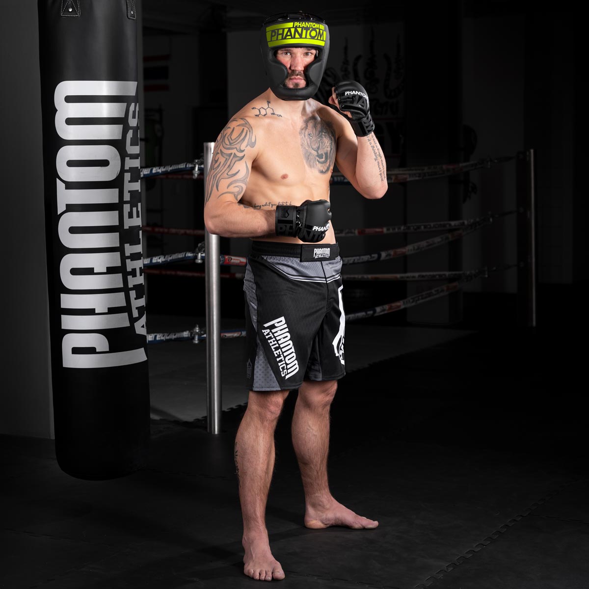 Phantom Athletics Kopfschutz Apex Full Face - Schwarz/Neon