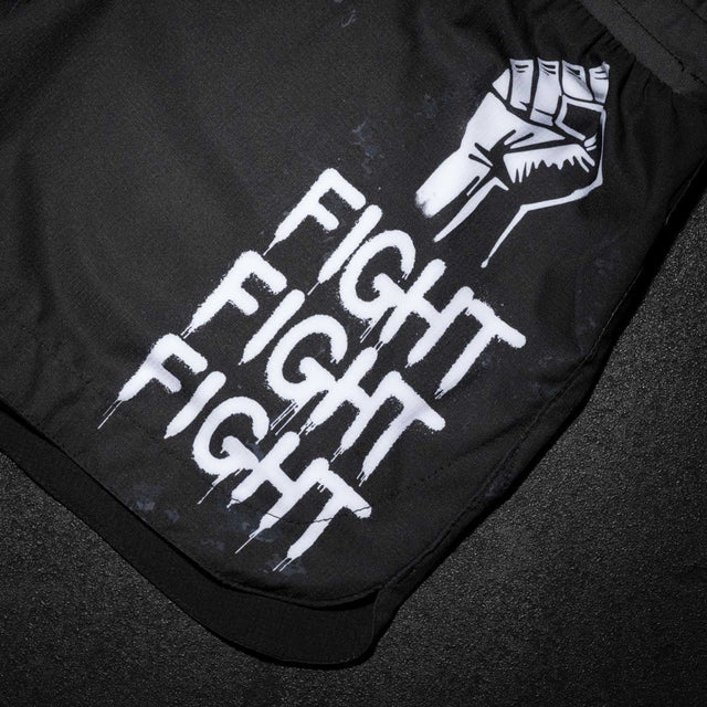 Phantom Athletics MMA Shorts Fusion-R FIGHT FIGHT FIGHT - Schwarz