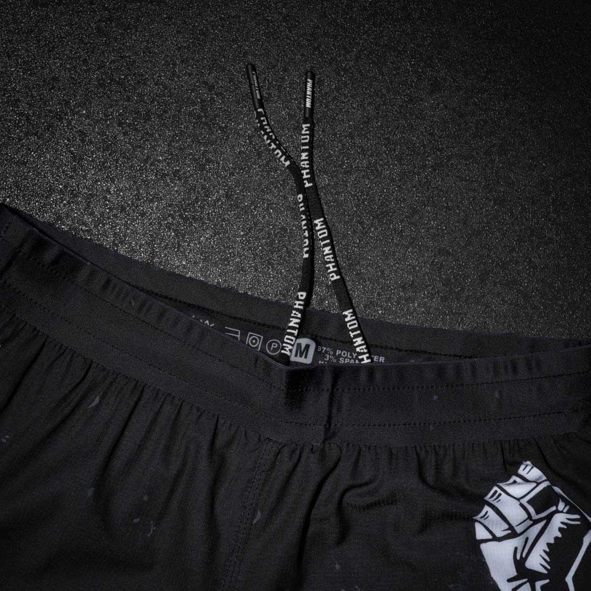Phantom Athletics MMA Shorts Fusion-R FIGHT FIGHT FIGHT - Schwarz