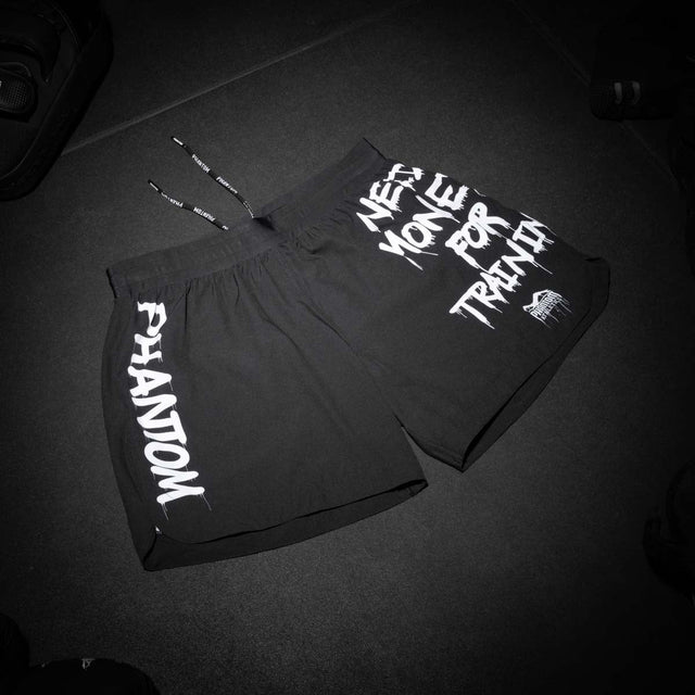 Phantom Athletics MMA Shorts Fusion-R Need Money For Training - Schwarz