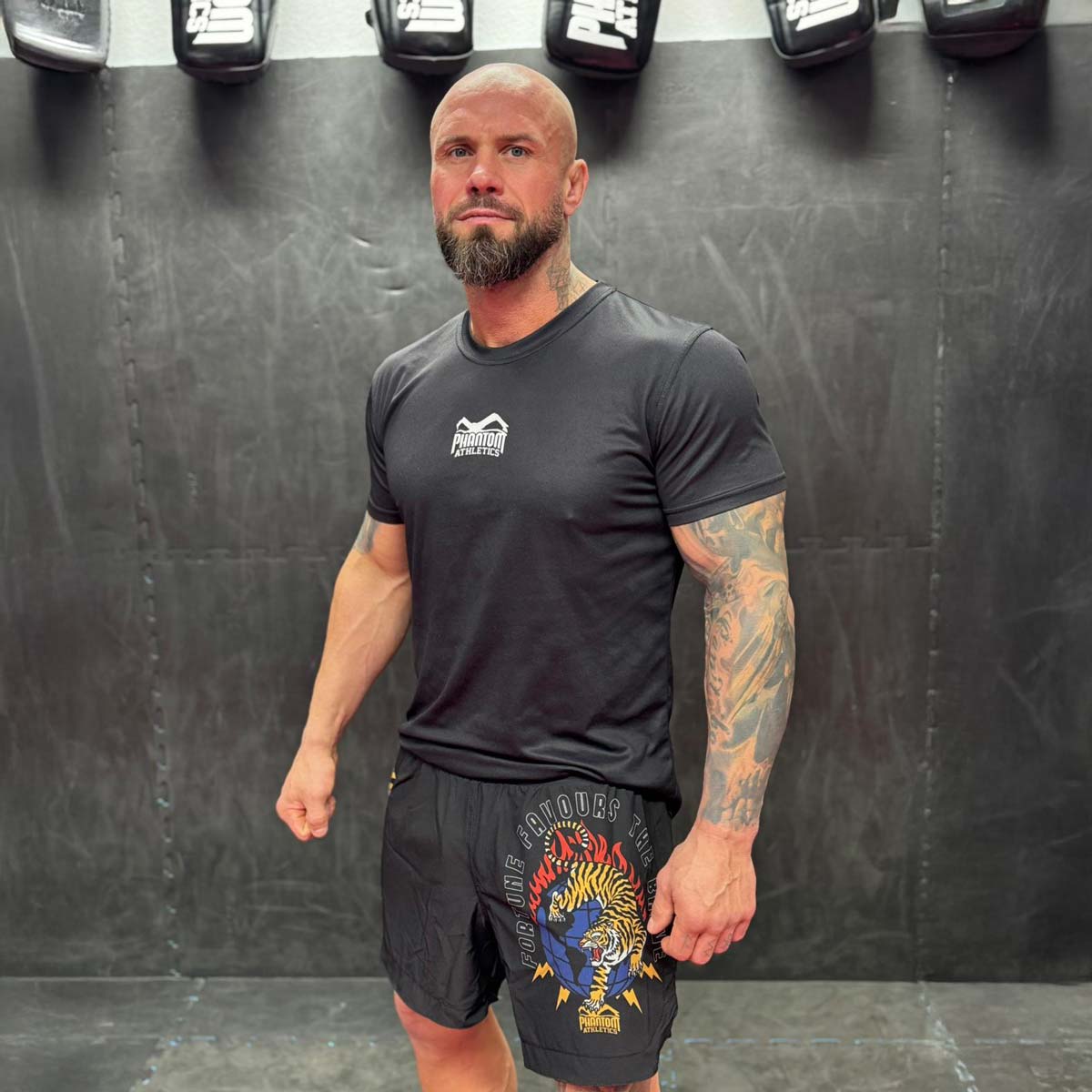 Phantom Athletics MMA Shorts FUSION-R Tiger Domination - Orange/Schwarz