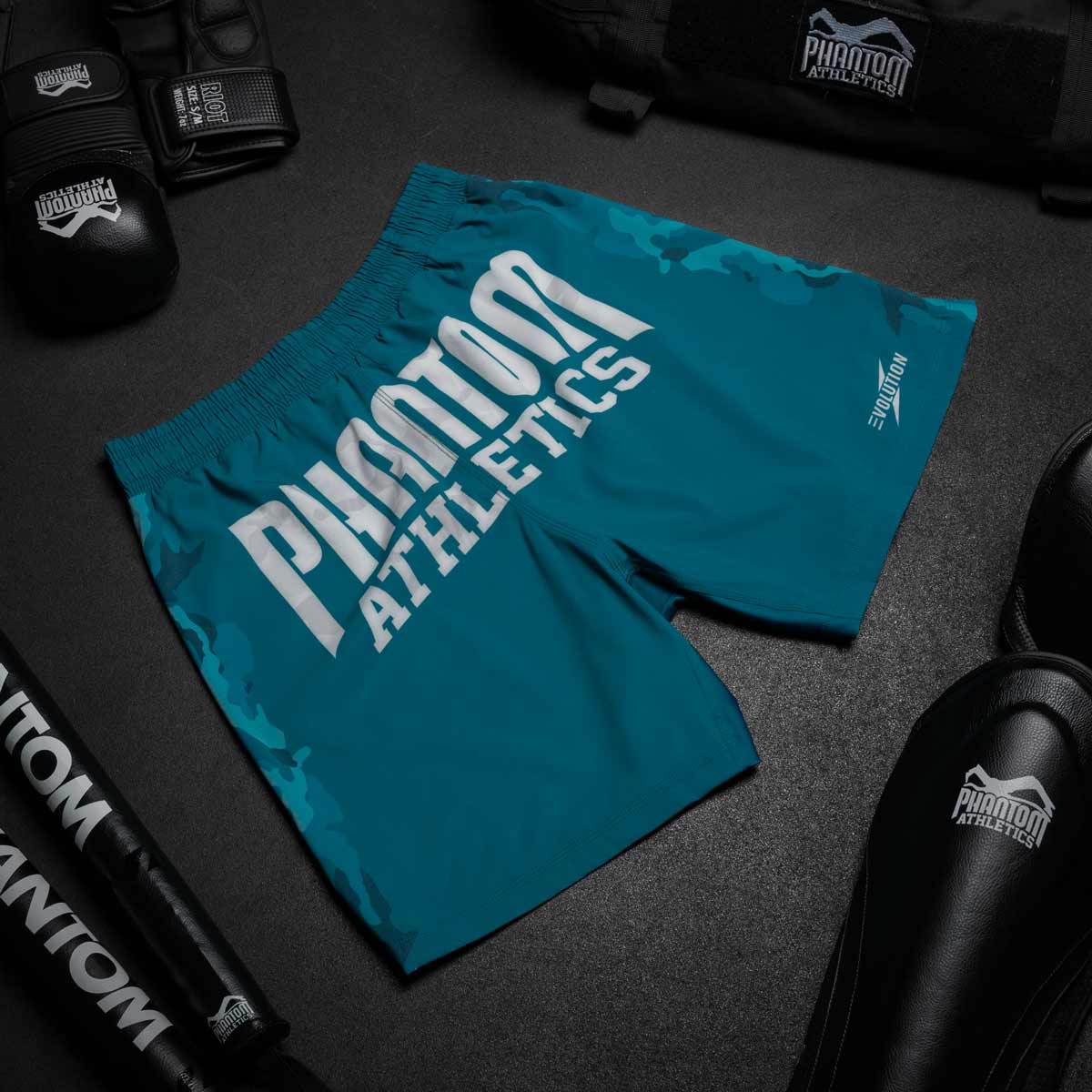 Phantom Athletics MMA Shorts EVO Warfare - Marineblau Camo